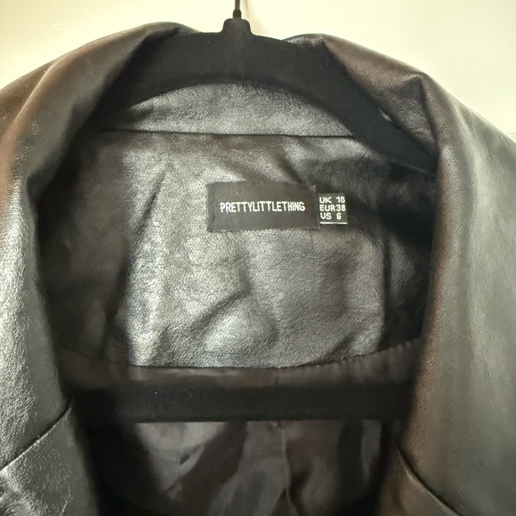 PrettyLittleThing Shiny Black Jacket - Picture 3 of 3